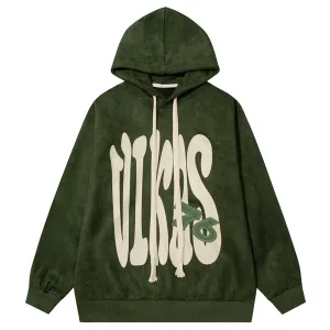 PopFlying Vintage Streetwear Hoodie Letter Painting
