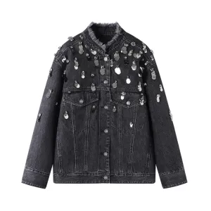 Pre Order:  Silver Shower Denim Jacket