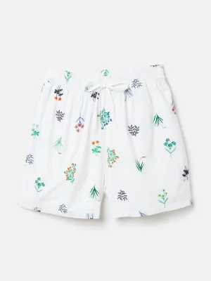 Pure cotton floral shorts