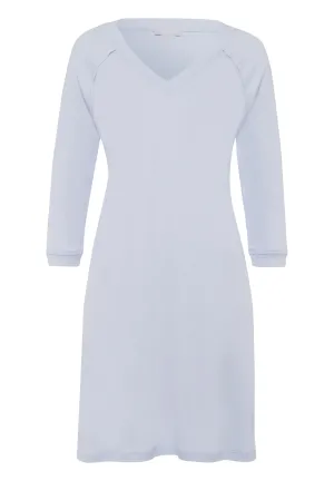 Pure Essence V-Neck Cotton Nightgown | Blue Glow 77948-511