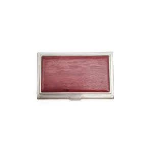 Purple Wood Card Holder
