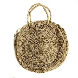 Raffia tote bag