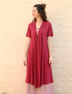 Raglan Sleeve Ojai Below Knee Cardigan