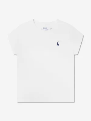 Ralph Lauren Girls Logo T-Shirt in White