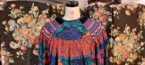 René Derhy printed trapeze dress
