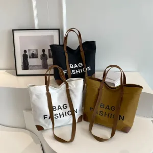 Retro Canvas Tote & Shoulder Bag