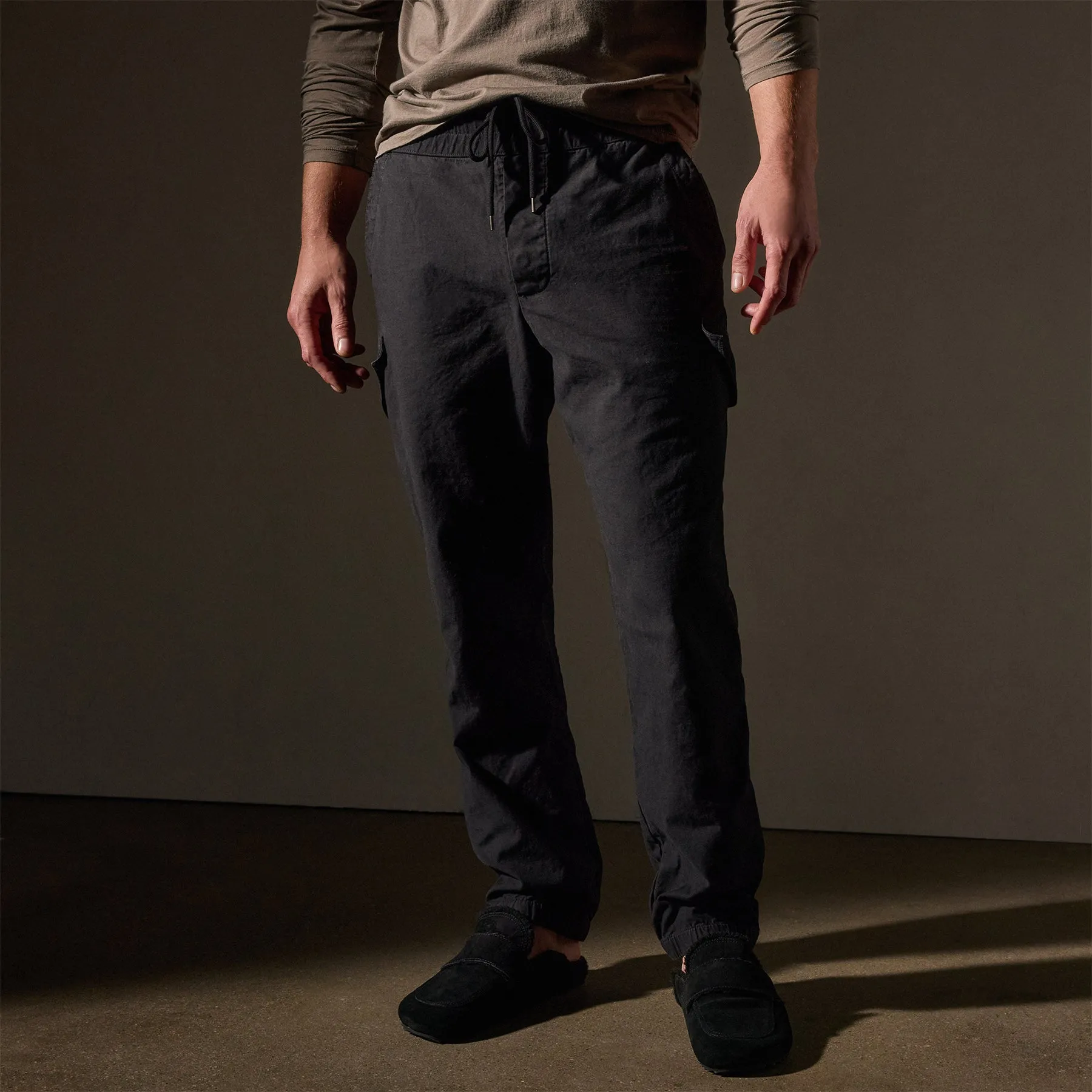 Reverse Twill Utility Pant - Black