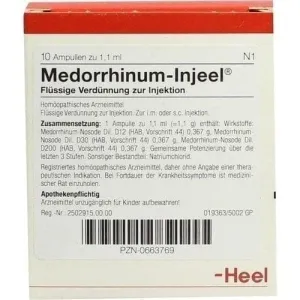 Rhinitis, sinusitis, depression, MEDORRHINUM Injeel ampoules