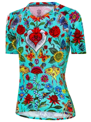 River Road Women's MTB Jersey Aqua