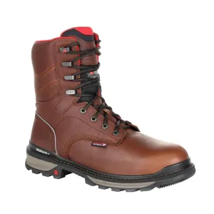 Rocky Rams Horn Men's Composite Toe Waterproof 800G Insulated Work Boots Rkk0284 In Brown
