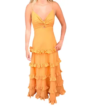 Ruffled Elegance Maxi Dress