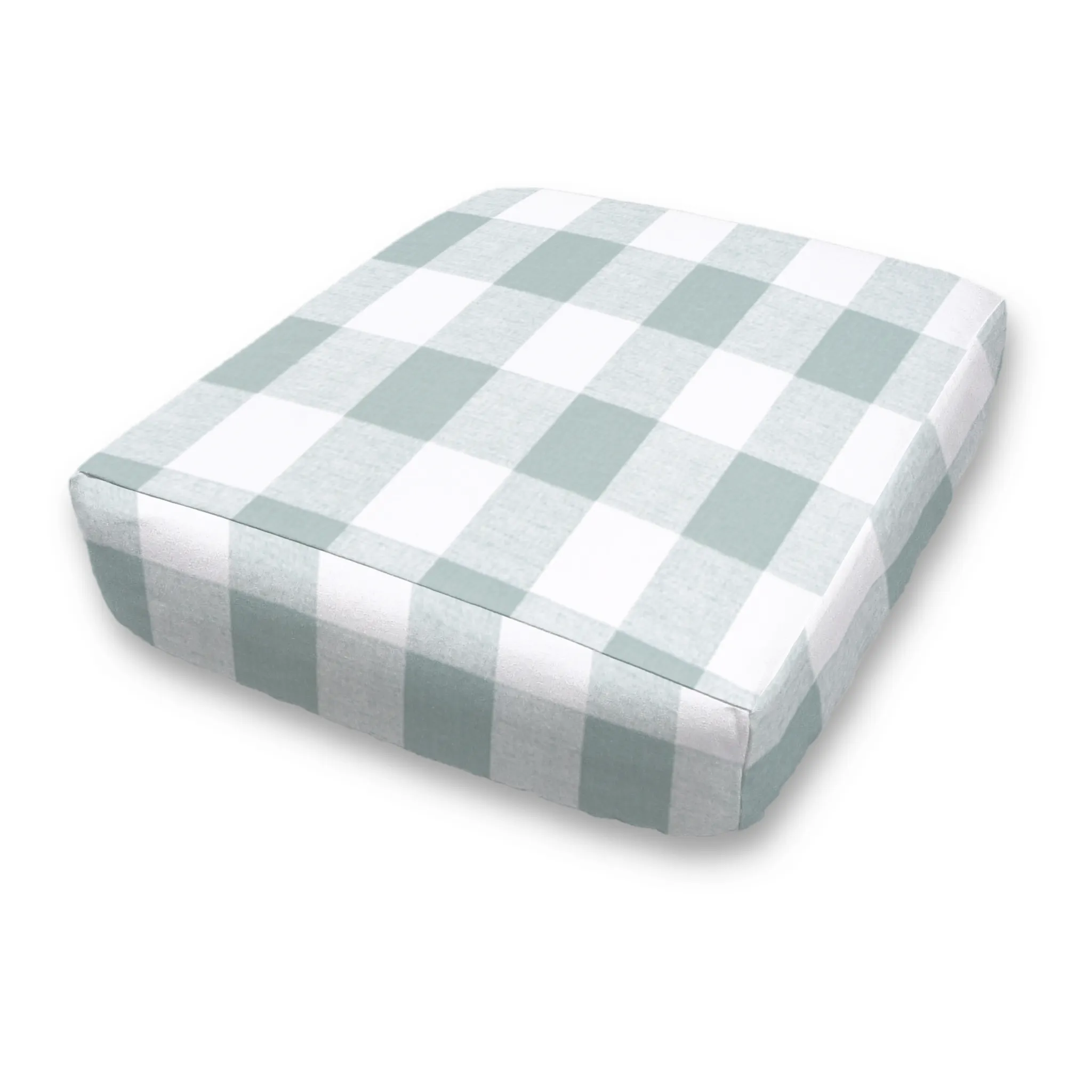 RV Dinette Custom Elastic Fitted & Protective Cushion Cover - Cotton Buffalo Plaid