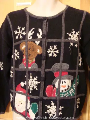 Santa in Jail 2sided Christmas Sweater