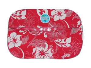 SB - White Hibiscus Slicker Shoe Bag