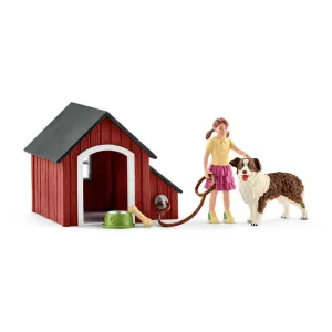 Schleich Farm World Dog Kennel