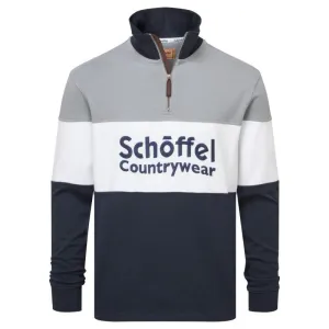 Schoffel Exeter Heritage 1/4 Zip Jumper - Grey