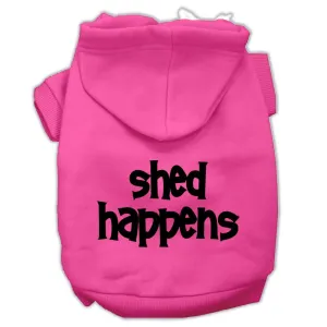 Shed Happens Screen Print Pet Hoodies Bright Pink Size XXXL (20)