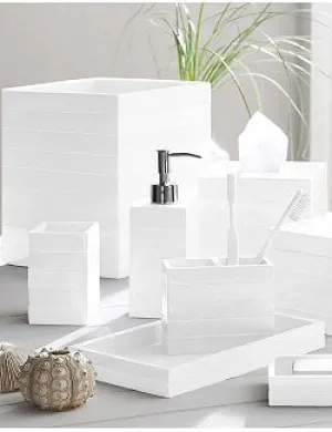 Shiplap White 3-Pc. Bath Set