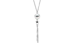 Shooting Star Silver Akoya Pendant