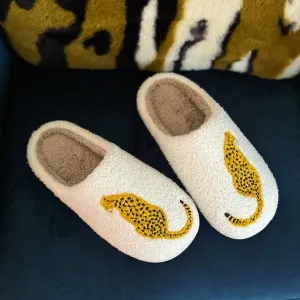 Sitting So Cool Cheetah Lounge Slippers  - Online Exclusive
