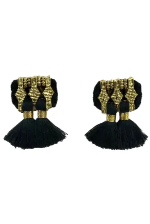 Slate and Salt Jhumka Earrings
