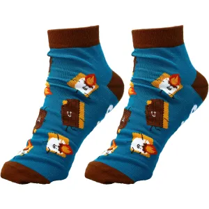 S'mores Cotton Blend Ankle Socks