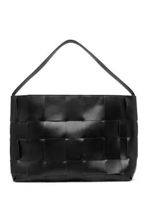 St. Agni   Large Woven leather tote bag 