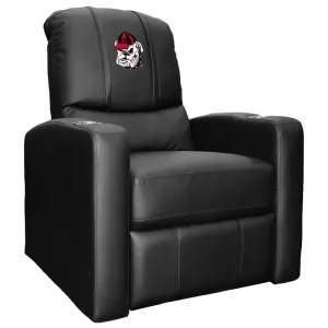 Stealth Recliner with Georgia Pinstripe Bulldog Head Logo Panel