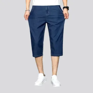Stretchable men's denim shorts