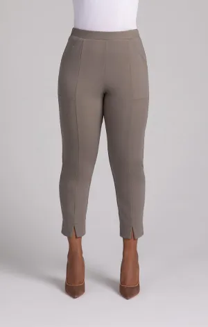 Sympli Lightweight Ponte Hepburn Ankle Pant - Taupe