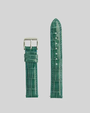 Teal Genuine Shiny Alligator | USA - Traditional