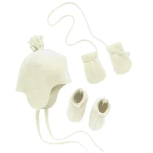 Teddy & Minou Hat Gloves Shoes Set - Ivory