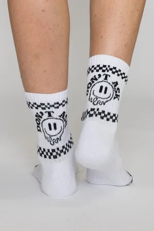 That Friday Feeling Don't Ask Crew Socks - ASSORTED