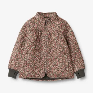 Thermo Jacket Thilde - raven wild flowers