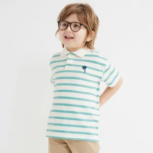 Toddler/Kid Boy's Summer Striped Design Polo Top