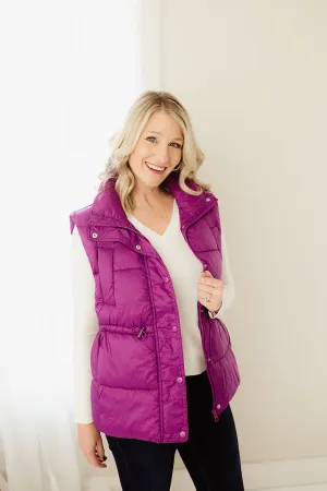Toggle Waist Puffer Vest