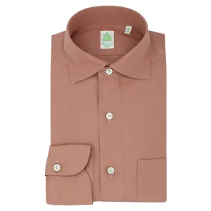 Tokyo slim fit sport shirt in linen half French collar