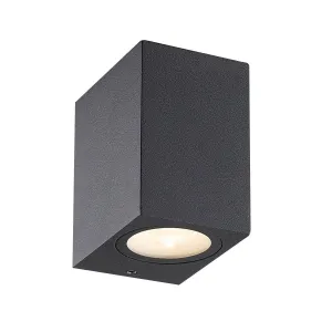 Trek 4 In. LED Outdoor Wall Sconce Graphite gray Finish