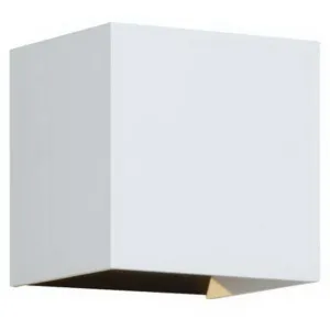Vex 5 In. LED Outdoor Wall Sconce 554 Lumens 2700K White Finish