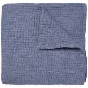 Vivada Indigo Quilted Coverlet by John Robshaw