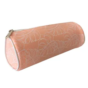 Waterproof Peach Monsteria Cosmetic Case