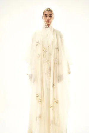 White Swan Lake Abaya Set