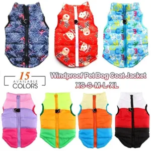 Winter Windproof Pet Jacket: Stylish Insulated Coat for Small Dogs & Cats - Snow-Proof Comfort & Style