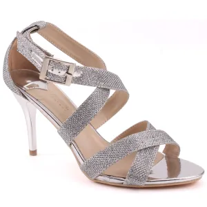 Women ‘Bombshell’ Glittery Sling Back Heel Sandals