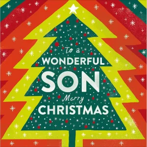 Woodmanstern Wonderful Son Christmas Tree Card - 609893