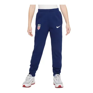 Youth Nike USA Fleece Navy Pants