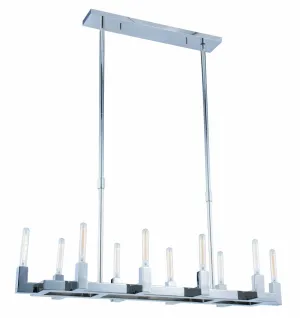 ZC121-1525G48PN - Urban Classic: Corsica 10 light Polished Nickel Chandelier
